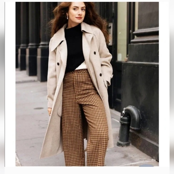 Petite Studio Enola 100% Wool Coat - XS Oatmeal - Picture 7 of 9